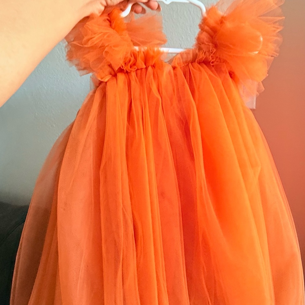 autumn dress orange